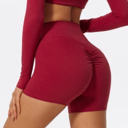 Hearuisavy Summer Buttock Lift Scrunch Yoga Shorts Gym Leggings Cycling Slim Fit Workout Shorts Women High Waist Sports Shorts