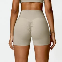 Hearuisavy Summer Buttock Lift Scrunch Yoga Shorts Gym Leggings Cycling Slim Fit Workout Shorts Women High Waist Sports Shorts