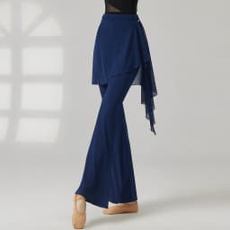 Women Yoga Pants Mesh Hip Cover Modern Dance Flare Leg Practice Pants Breathable Skin Friendly Classical Dancing Trouser Fitness