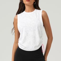 Women Sleeveless Yoga Shirt Summer Solid Color Loose Running Top Breathable Quick Dry Gym Vest Female Sportswear Workout Clothes