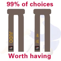 Judo Belts High-quality Pure Cotton, IJF Certified, Brown Color, Width 4.5cm, 220-360cm, Custom Embroidered Name