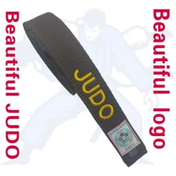 Judo Belts High-quality Pure Cotton, IJF Certified, Brown Color, Width 4.5cm, 220-360cm, Custom Embroidered Name