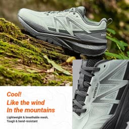 361 Degrees Shanxu Men Outdoor Hiking Shoes Soft Lightweight Breathable Wear-resistant Rubber Anti-slip Male Sneakers 672623302