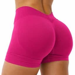 Gym Shorts Woman Seamless Yoga Shorts Fitness Training Yoga Clothing Butt Lifting Workout Short Leggings V Waist Sports Shorts