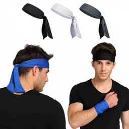 Elastic Sport Headbands Men Sweat Wicking Gym Basketball Athletic Head Bands Running Tennis Volleyball Athletic Headwear