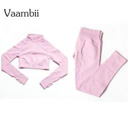 Impact Crop Zippy+Leggings Female Breathable Quick Dry Sportswear 2 Pces Fitness Yoga Set Women Solid Color Gym Running Suit