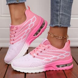 Women's Sneakers Fashion Breathable Walking Mesh Women Shoes Platform Sneaker Gym Loafers Flat Tennis Shoes Zapatillas De Mujer