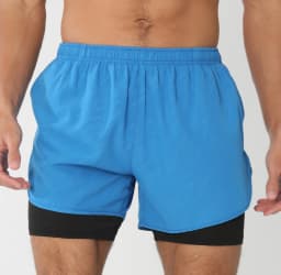 Gym Shorts Men Running Shorts with Liner Pockets Towel Loop Quick Dry Lightweight Workout Men's Breathable Athletic Sport Shorts