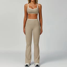 Gym Tracksuit Yoga Set 2 Pieces Workout Outfits Fitness Sportswear High Waist Leggings Sports Bra Athletic Wear Women Clothes
