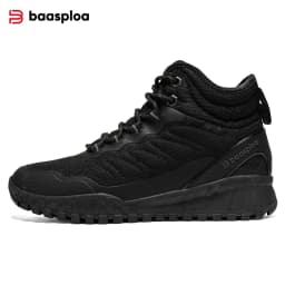 Baasploa Winter Women Sneakers Plush Warm Snow Boots Non-Slip Waterproof Shoes Women Outdoor Boots Walking Shoes