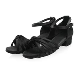 Girls Satin Latin Shoes Low Heel Ballroom Dance Shoes Adult Tango Salsa Shoes for Practice Toddler Latin Dance Shoes Performance