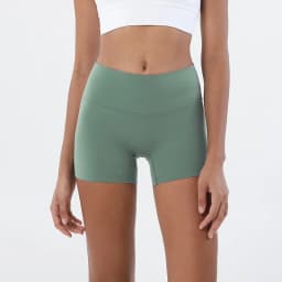 Women Nylon Shorts Gym Yoga Sports Women's Cycling Shorts High Waist Elastic Tight Breathable No Awkward Lines Woman Clothing