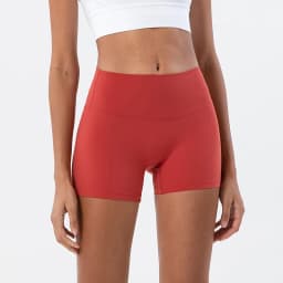 Women Nylon Shorts Gym Yoga Sports Women's Cycling Shorts High Waist Elastic Tight Breathable No Awkward Lines Woman Clothing