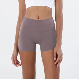 Women Nylon Shorts Gym Yoga Sports Women's Cycling Shorts High Waist Elastic Tight Breathable No Awkward Lines Woman Clothing