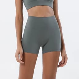 Women Nylon Shorts Gym Yoga Sports Women's Cycling Shorts High Waist Elastic Tight Breathable No Awkward Lines Woman Clothing