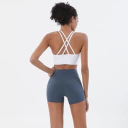 Women Nylon Shorts Gym Yoga Sports Women's Cycling Shorts High Waist Elastic Tight Breathable No Awkward Lines Woman Clothing