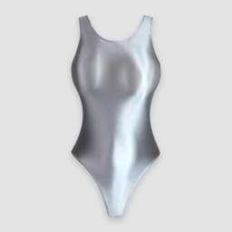 XClocKNYoung satin glossy swimsuit Satin Glossy Leotards One Piece swimsuit Sexy High-Cut Bikini Thong Bodysuit glossy swimsuit