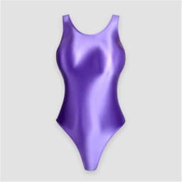 XClocKNYoung satin glossy swimsuit Satin Glossy Leotards One Piece swimsuit Sexy High-Cut Bikini Thong Bodysuit glossy swimsuit