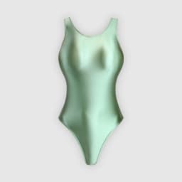 XClocKNYoung satin glossy swimsuit Satin Glossy Leotards One Piece swimsuit Sexy High-Cut Bikini Thong Bodysuit glossy swimsuit