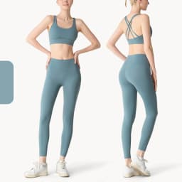 2 Piece Yoga Clothes Women's Tracksuit Athletic Wear Pilates Fitness Suit Gym Workout Push Up Clothes Sports Bra Leggings Suit