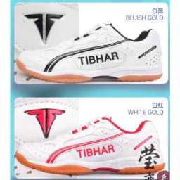 Tibhar Table Tennis Shoes Table Tennis Racket Ping Pong Balance Support Lightweight Non-Slip Breathable Wrapping Shock Absorbent