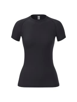 Women's Compression Shirt, Short-Sleeved Sports Yoga Running T-Shirt Summer Gym Workout Quick-Drying Stretch T-Shirt, Clothing