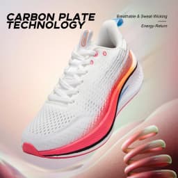Baasploa Women Carbon Plate Running Shoes Outdoor Professional Cushioning Jogging Sneakers Female Casual Breathable Sports Shoes