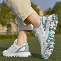 White Golf Shoes Men Women Waterproof Golf Sneakers Non-slip Spikeless Golf Trainers Leather Outdoor Sports Leather Golf Shoes