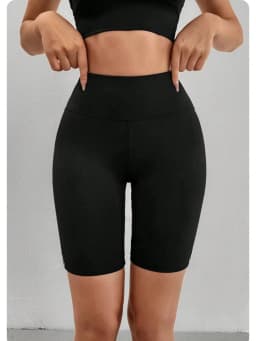 Yoga Shorts Pants With Double Stripes On The Sides High Waist Tummy Control Gym Fitness Leggings For Women Pants