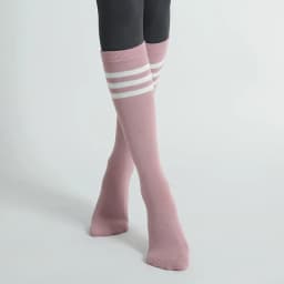 Autumn Winter Women Yoga Socks Striped Cotton Fitness Breathable Pilates Socks Middle Tube Non-Slip Gym Dance Ballet Grip Socks