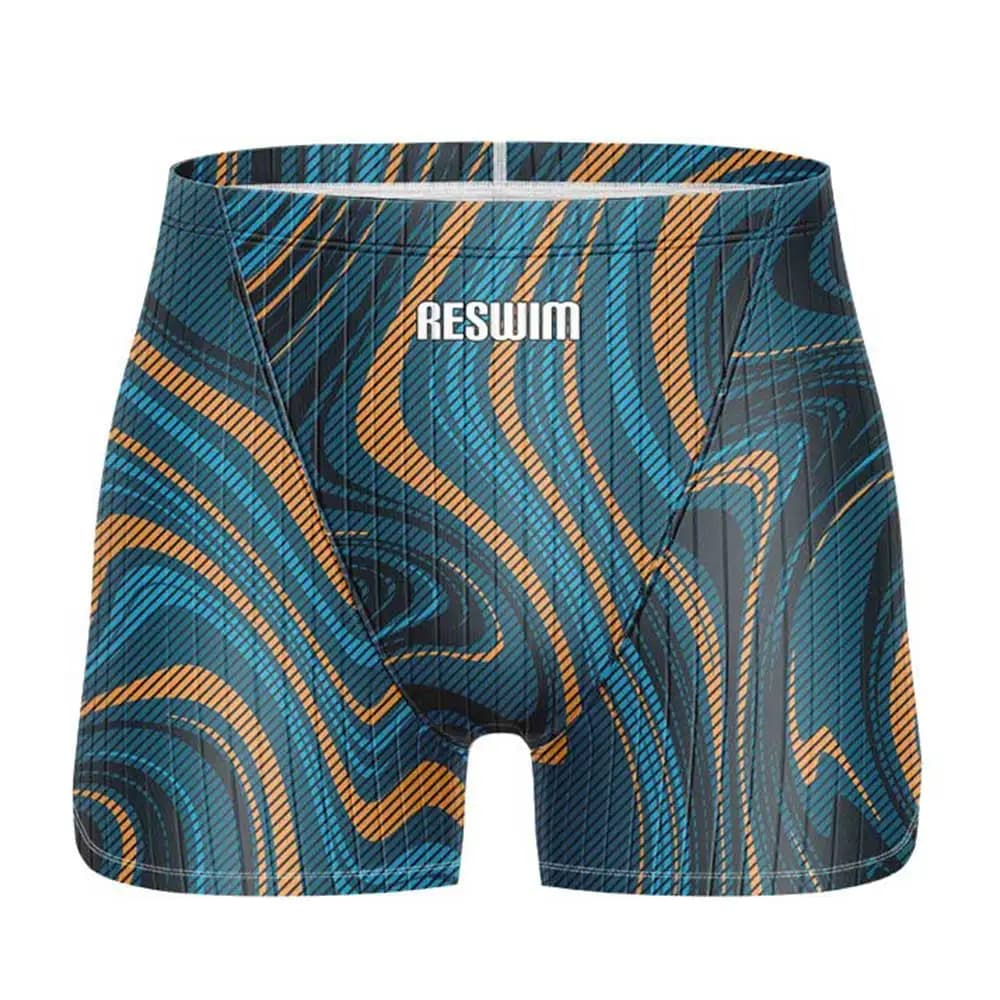 New Men's Swim Jammer Swimsuit Shorts Swimming Trunks Athletic Training Swimwear Man Endurance Beach Tights Swimsuit Size 6XL