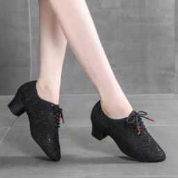 White Latin Dance Shoes Women Adult Indoor Soft Soles Professional Square Modern Dance Sneakers Women Jazz Dancing Shoes Black