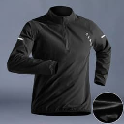 Quick Drying Fitness T-Shirt Casual Jacket Men Outdoor Running Sport Tracksuit Waterproof Windproof Windbreaker Workout Clothing
