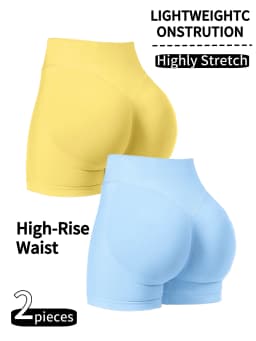 Seamless Hip Hugging Fitness Shorts, Internet Famous Sports Three Part Pants, High Waisted and High Stretch Peach Hip Pants for