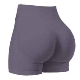 Seamless Hip Hugging Fitness Shorts, Internet Famous Sports Three Part Pants, High Waisted and High Stretch Peach Hip Pants for