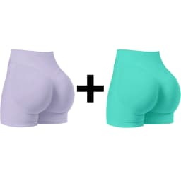 Seamless Hip Hugging Fitness Shorts, Internet Famous Sports Three Part Pants, High Waisted and High Stretch Peach Hip Pants for