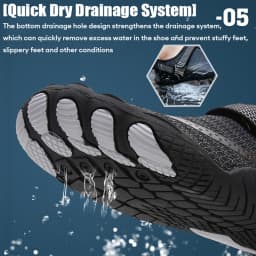 Men's Water Sneakers Swimming Beach Quick-Dry Wading Footwear Outdoor Upstream Shoes Breathable Barefoot Shoes Size 36-47