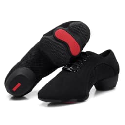 SETA 34-46 Men Adult Latin Dance Shoes Teacher Soft Shoes Teacher Dance Shoe Oxford Latin Shoes Female Fabric Heel 3cm