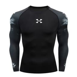 Cody Lundin Men's Compression Gym Wear Swim T Shirt Wholesale Men Gym Wear Slim Fit Rash Guard Compression T Shirt