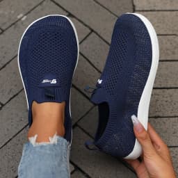 Women's Flat Bottomed Wide Last Shoe New Comfortable Breathable Mesh Soft Walking Shoes Simple Versatile Tennis Outdoor Sneakers