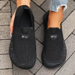 Women's Flat Bottomed Wide Last Shoe New Comfortable Breathable Mesh Soft Walking Shoes Simple Versatile Tennis Outdoor Sneakers