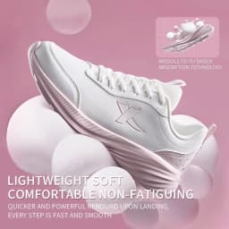 Xtep Running Shoe for Women Support Yu Yi Fw Cushioning Shock WaterProof Stability Durability Breathable Sneakers 875418110055