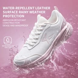 Xtep Running Shoe for Women Support Yu Yi Fw Cushioning Shock WaterProof Stability Durability Breathable Sneakers 875418110055