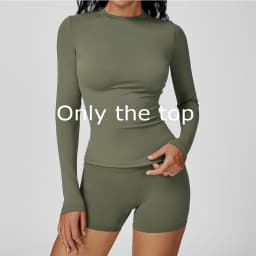 JUREN Yoga Shirts For Women Long Sleeve Fitness Running Push Up Gym Shirts Female Workout Breathable High Elastic Sports Top