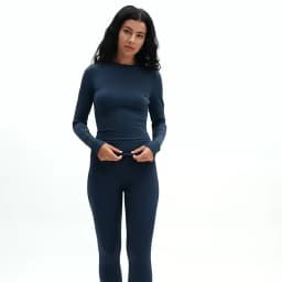 JUREN Yoga Shirts For Women Long Sleeve Fitness Running Push Up Gym Shirts Female Workout Breathable High Elastic Sports Top