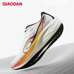 QIAODAN LH600 Running Shoes Man 2025 Cushion Breathable Lightweight Sneakers Thick-soled Anti-slip Training Shoes QXB023253213R