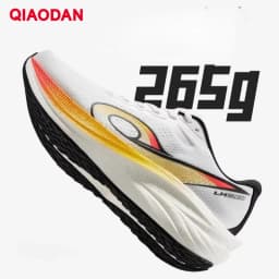 QIAODAN LH600 Running Shoes Man 2025 Cushion Breathable Lightweight Sneakers Thick-soled Anti-slip Training Shoes QXB023253213R