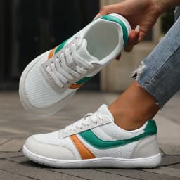 Women's Wide Toe Shoes Sneakers Barefoot Casual Wide Last Fashionable Canvas Black Flat Board Shoes Breathable Mesh Men's Shoes