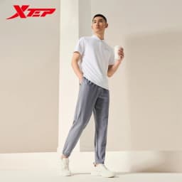 Xtep Woven Track Pants For Men Summer Normcore Men's Sweatpants Everyday Commute Comfortable Outdoor Bottoms 876229980167