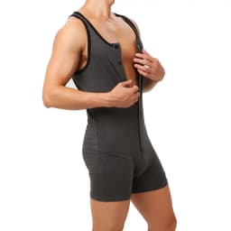 Superbody Sexy Leotard Undershirt Men Bodysuit Body Stocking Sexy Jumpsuit Wrestling Sport Cotton Top and Bottom Shaper Men Club